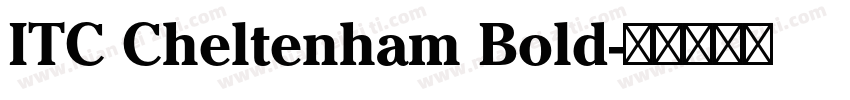 ITC Cheltenham Bold字体转换